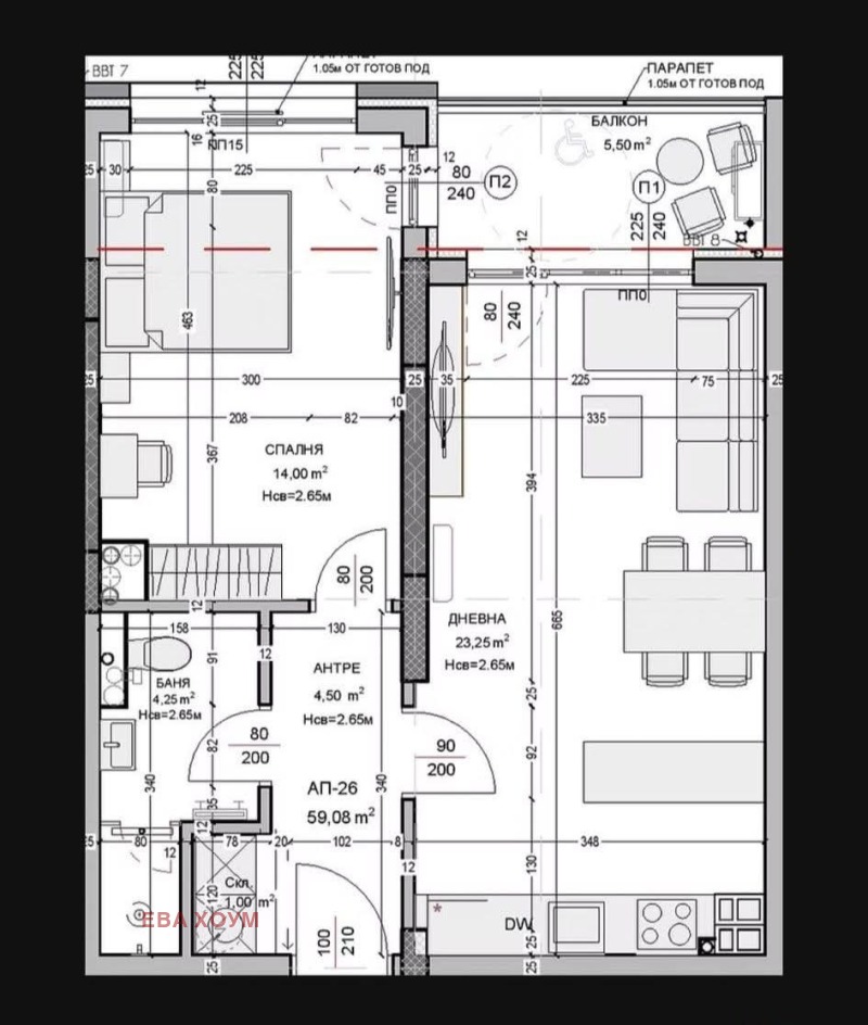 Продава 2-СТАЕН в град Пловдив, Беломорски - 69 кв.м / 93 150 € » 182 185.56 лв., ЕВА ХОУМ