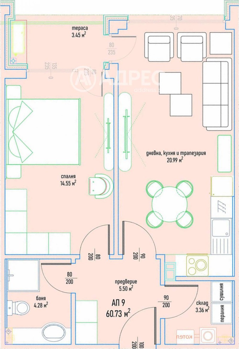 À vendre  1 chambre Sofia , Malinova dolina , 76 m² | 10886146 - image [4]
