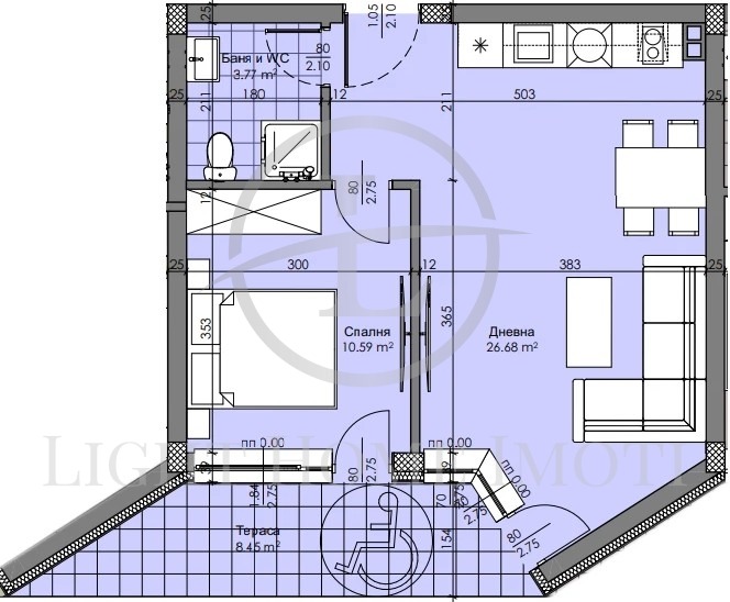 Na prodej  1 ložnice Plovdiv , Christo Smirnenski , 73 m2 | 91479707 - obraz [5]