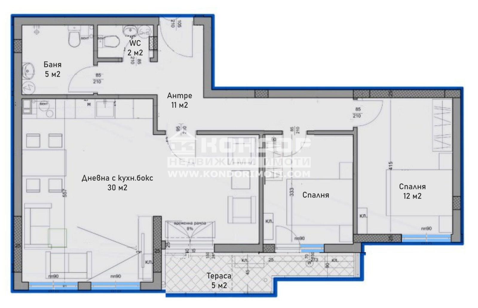 Продава 3-СТАЕН, гр. Пловдив, Христо Смирненски, снимка 2 - Апартаменти - 52398696