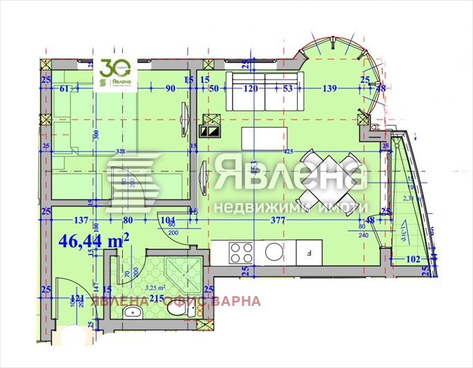 Till salu  1 sovrum region Dobrich , Kranevo , 57 kvm | 51318834 - bild [7]