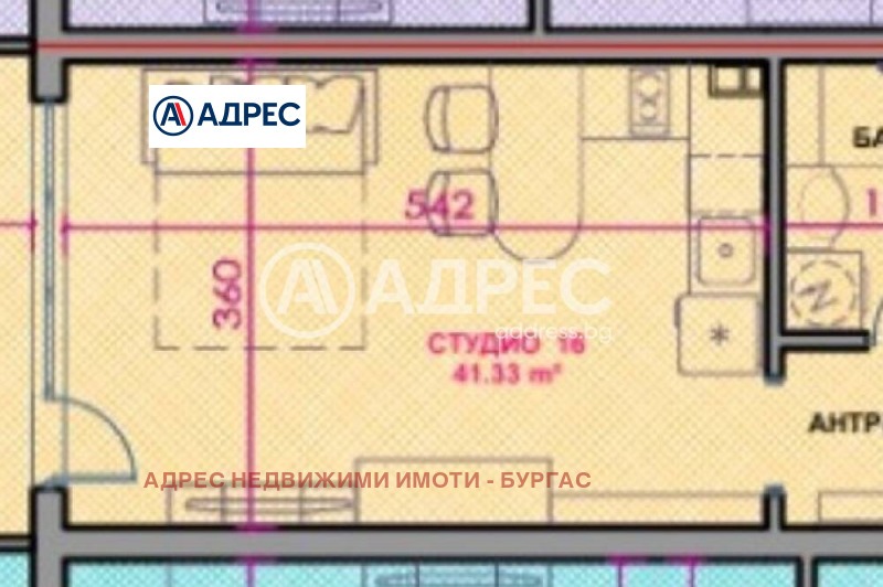 Продается  Студия область Бургас , Поморие , 41 кв.м | 36042331 - изображение [2]