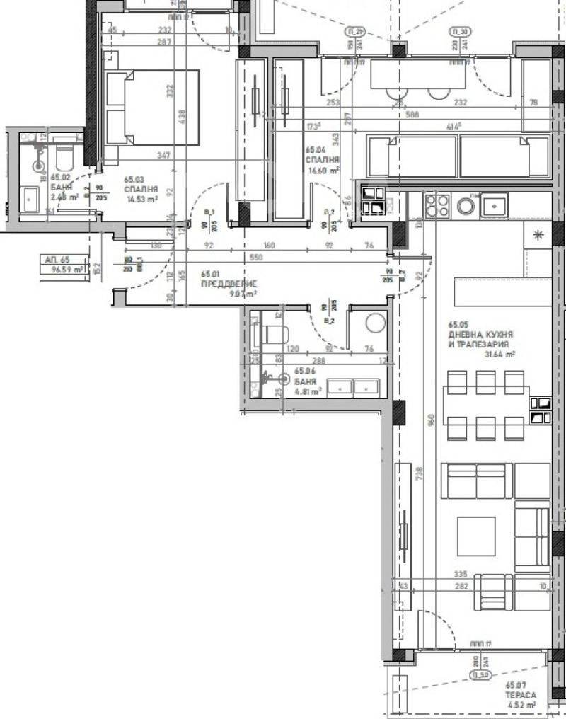À vendre  2 chambres Sofia , Podouyane , 119 m² | 73702650 - image [4]