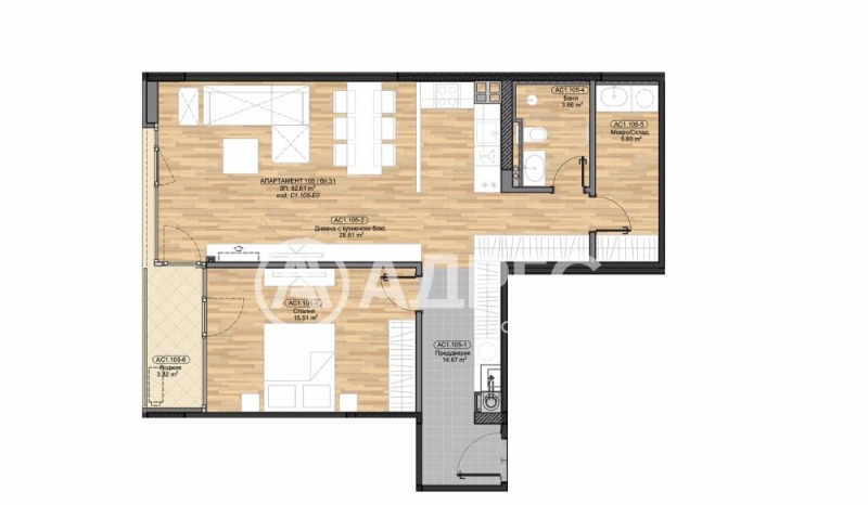 À venda  1 quarto Sofia , Boiana , 102 m² | 95441269 - imagem [4]