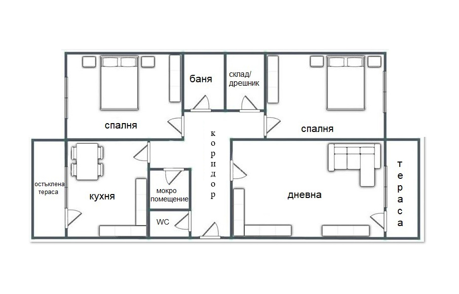 Продава 3-СТАЕН, гр. София, Люлин 3, снимка 17 - Апартаменти - 56725450