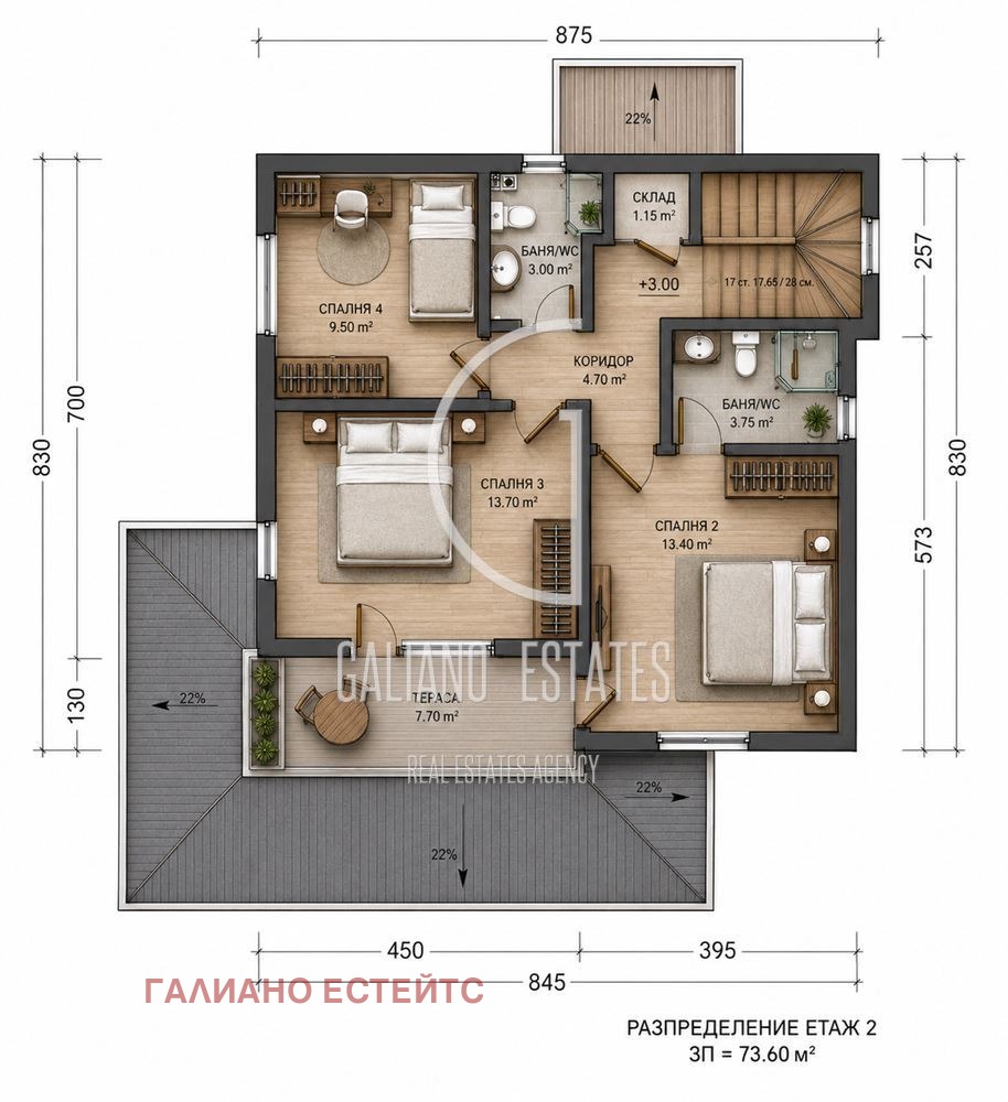 Продава КЪЩА, гр. Костинброд, област София област, снимка 3 - Къщи - 55844081