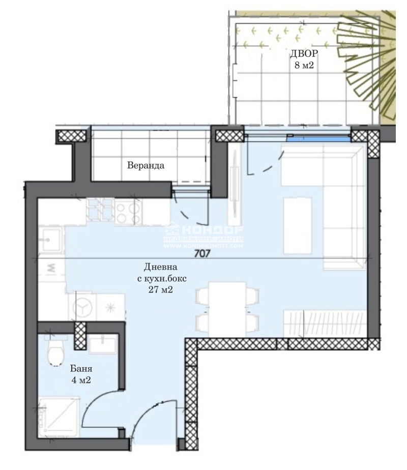 Na prodej  Studio Plovdiv , Trakija , 60 m2 | 42468394 - obraz [6]