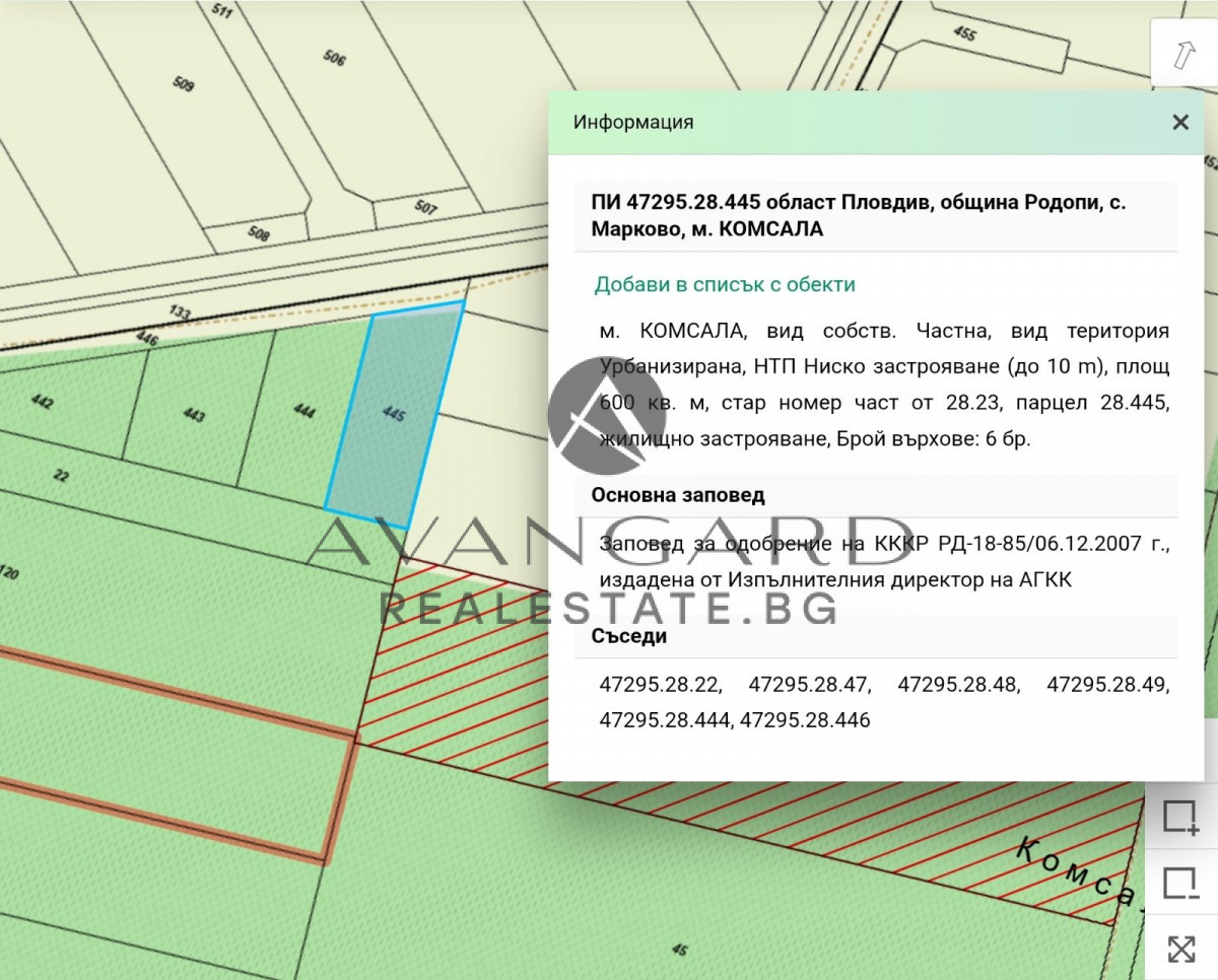 Продава ПАРЦЕЛ, с. Първенец, област Пловдив