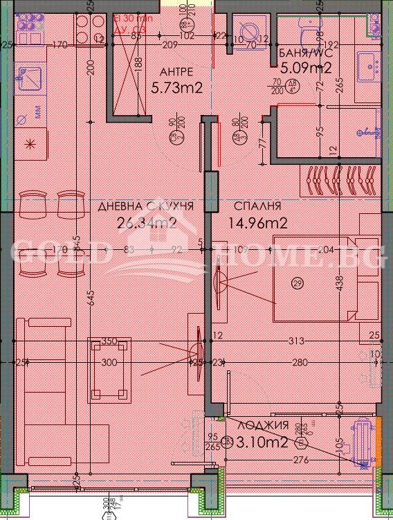For Sale  1 bedroom Plovdiv , Trakiya , 71 sq.m | 83059031 - image [4]
