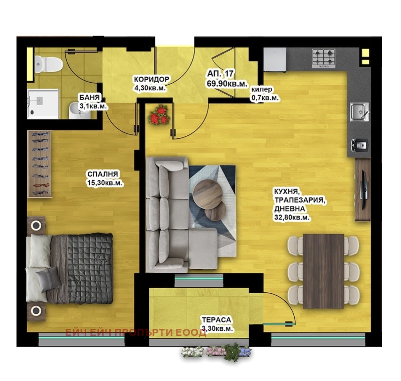 Продава  2-стаен град Пловдив , Христо Смирненски , 80 кв.м | 15123955 - изображение [2]