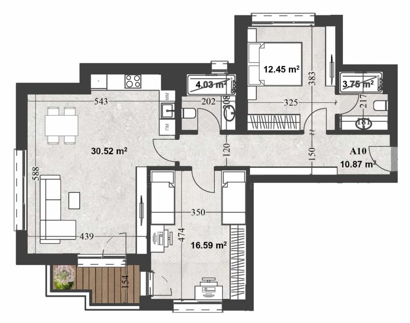 Продава 3-СТАЕН, гр. София, Кръстова вада, снимка 3 - Апартаменти - 53534065