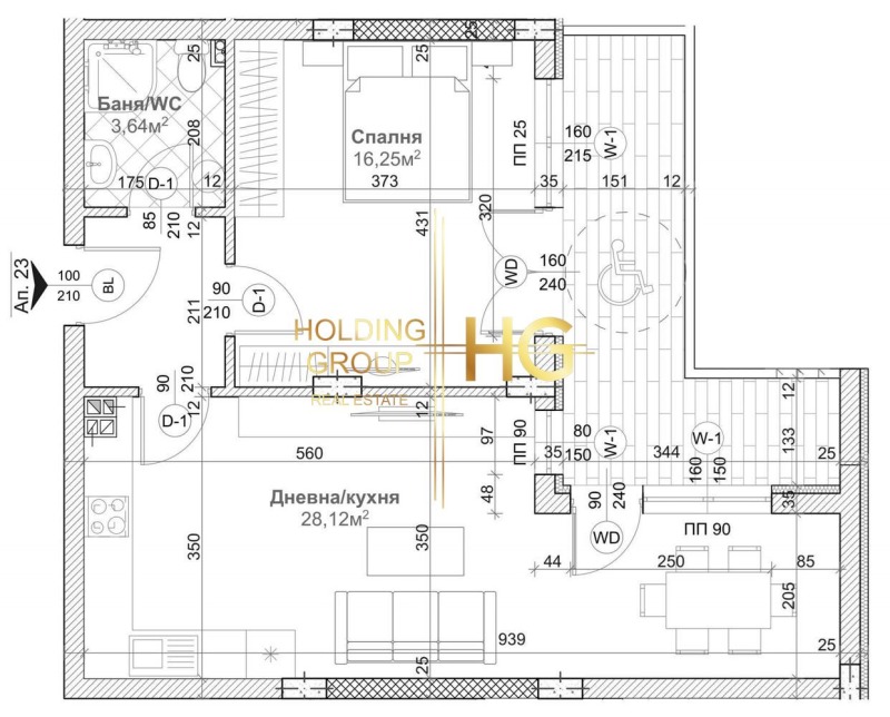 Na prodej  1 ložnice Varna , Levski 1 , 86 m2 | 46981686