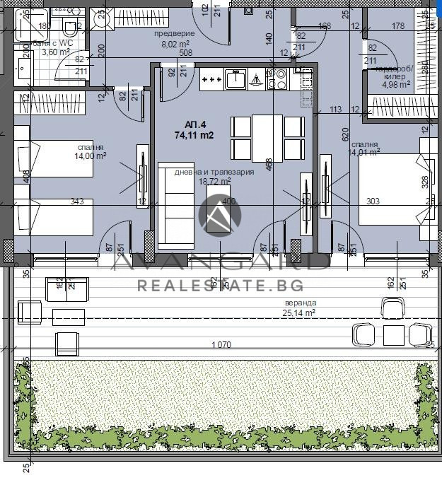 На продаж  2 спальні Пловдив , Тракия , 140 кв.м | 95475243 - зображення [3]