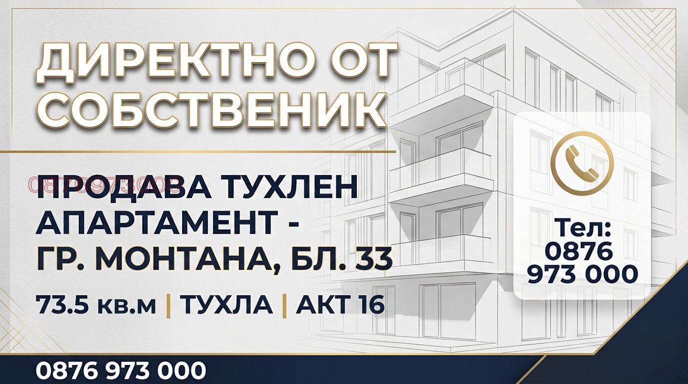 Продава 2-СТАЕН, гр. Монтана, Младост 1