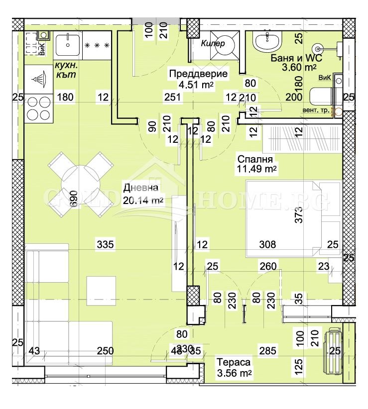 Продава 2-СТАЕН, гр. Пловдив, Христо Смирненски, снимка 2 - Апартаменти - 55898305