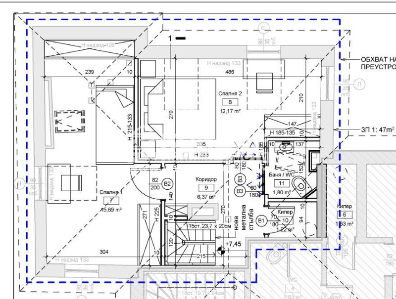 De vânzare  1 dormitor Plovdiv , Țentâr , 72 mp | 68268721 - imagine [10]