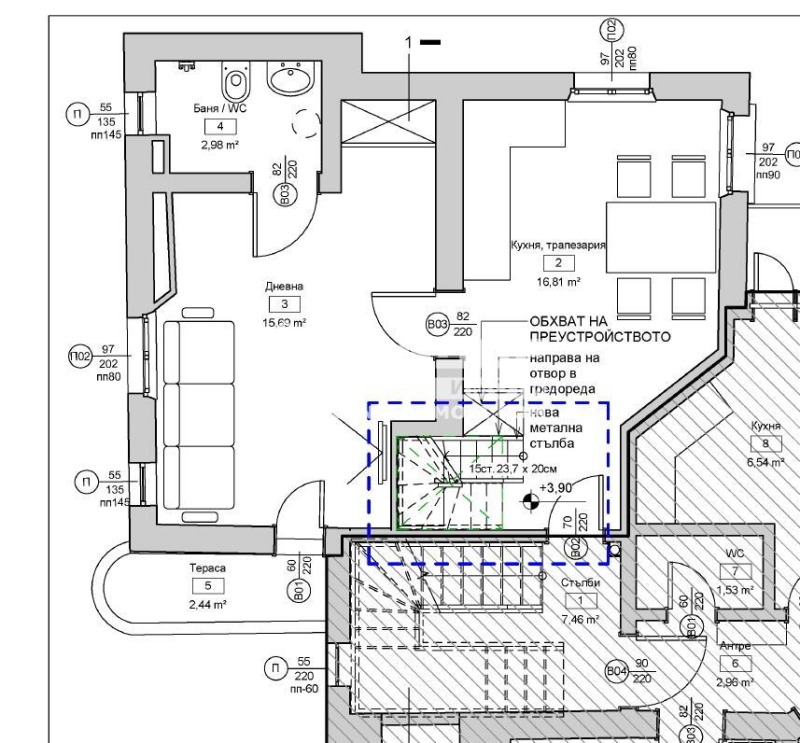 De vânzare  1 dormitor Plovdiv , Țentâr , 72 mp | 68268721 - imagine [9]