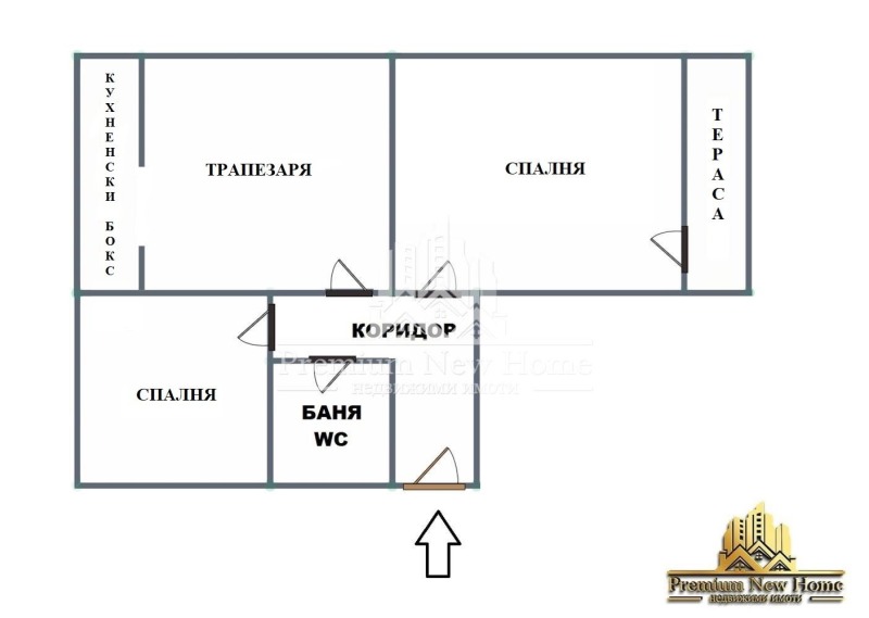 Продава 3-СТАЕН, гр. Радомир, област Перник, снимка 3 - Апартаменти - 52385758