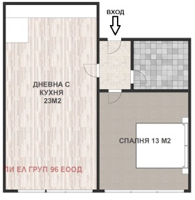 1 chambre Zona B-18, Sofia 2