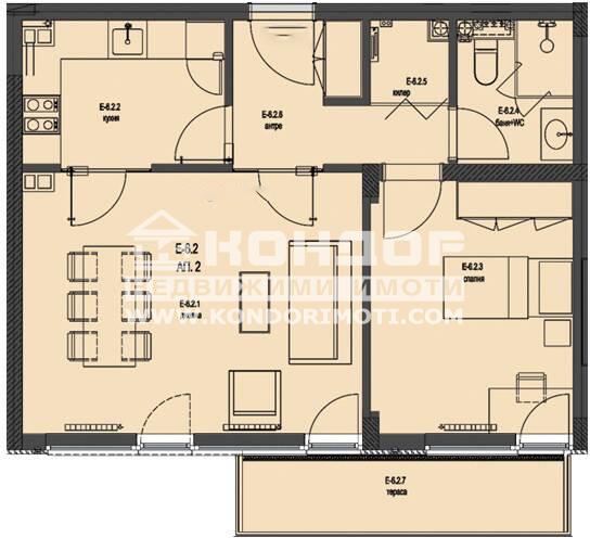 En venta  1 dormitorio Plovdiv , Karshiyaka , 79 metros cuadrados | 99188777 - imagen [12]