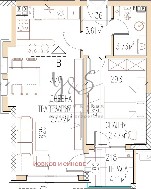 Till salu  1 sovrum Plovdiv , Ostromila , 68 kvm | 74425903 - bild [2]