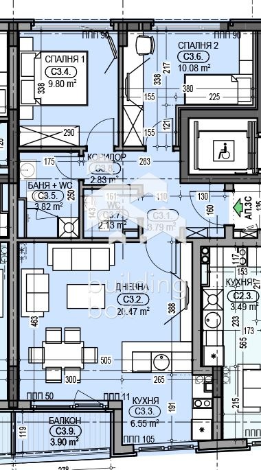 Продава 3-СТАЕН, гр. София, Дианабад, снимка 5 - Aпартаменти - 49303381