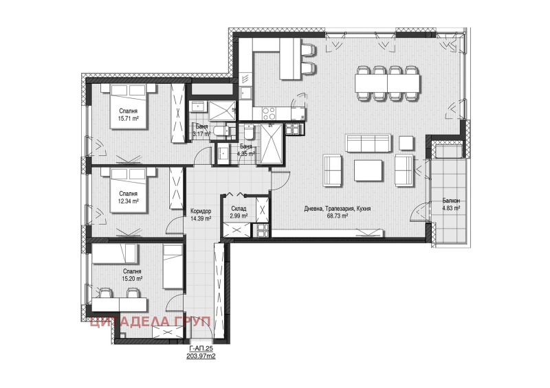 À venda  3 quartos Sofia , Krastova vada , 359 m² | 10867125 - imagem [4]