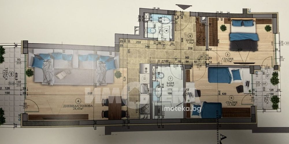 Продава 3-СТАЕН, гр. София, м-т Гърдова глава, снимка 4 - Апартаменти - 56067414