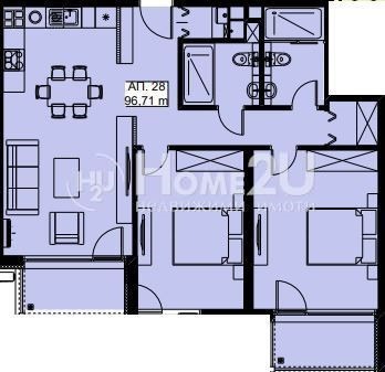 Продается  2 спальни София , Витоша , 110 кв.м | 17349786 - изображение [3]