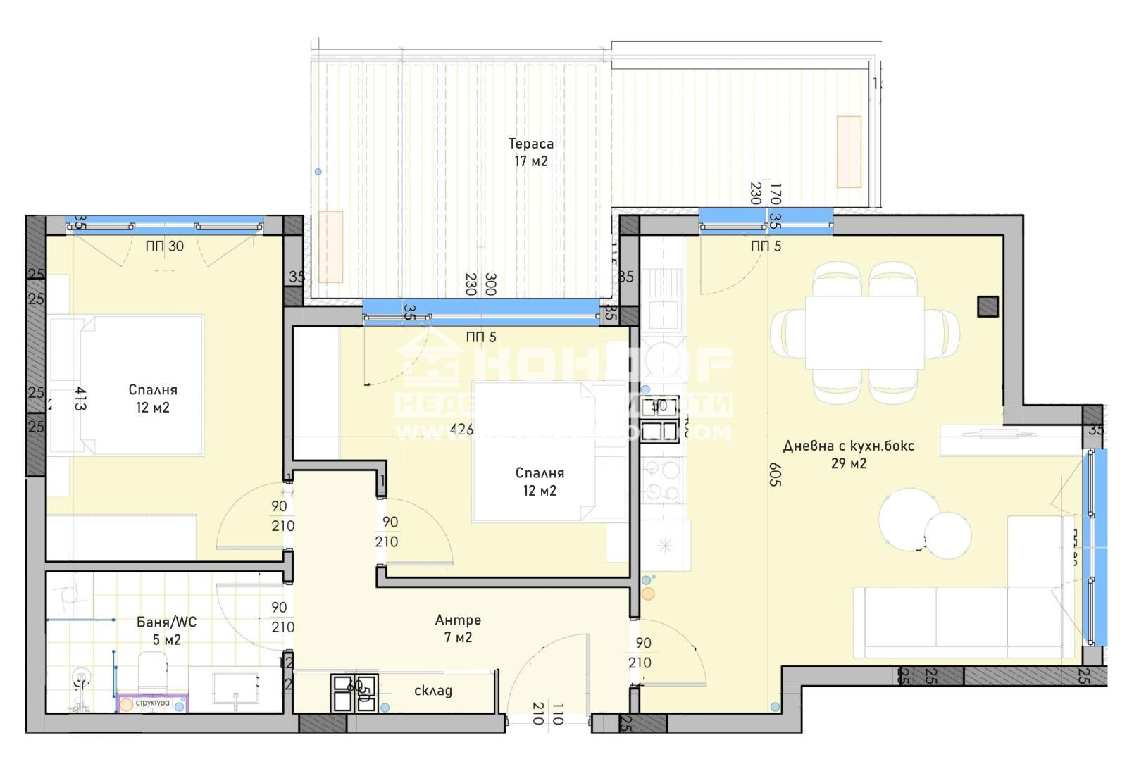 Продава 3-СТАЕН, гр. Пловдив, Остромила, снимка 2 - Апартаменти - 55004886