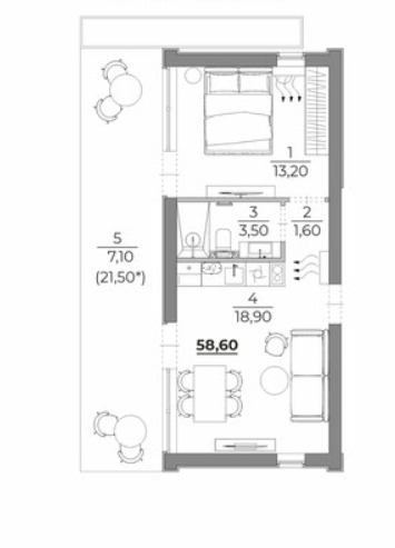 In vendita  1 camera da letto Varna , Sveti Nikola , 78 mq | 55575844 - Immagine [2]