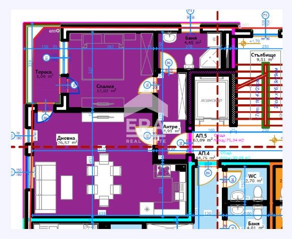 Продава  2-стаен област Варна , гр. Белослав , 75 кв.м | 45446305 - изображение [5]