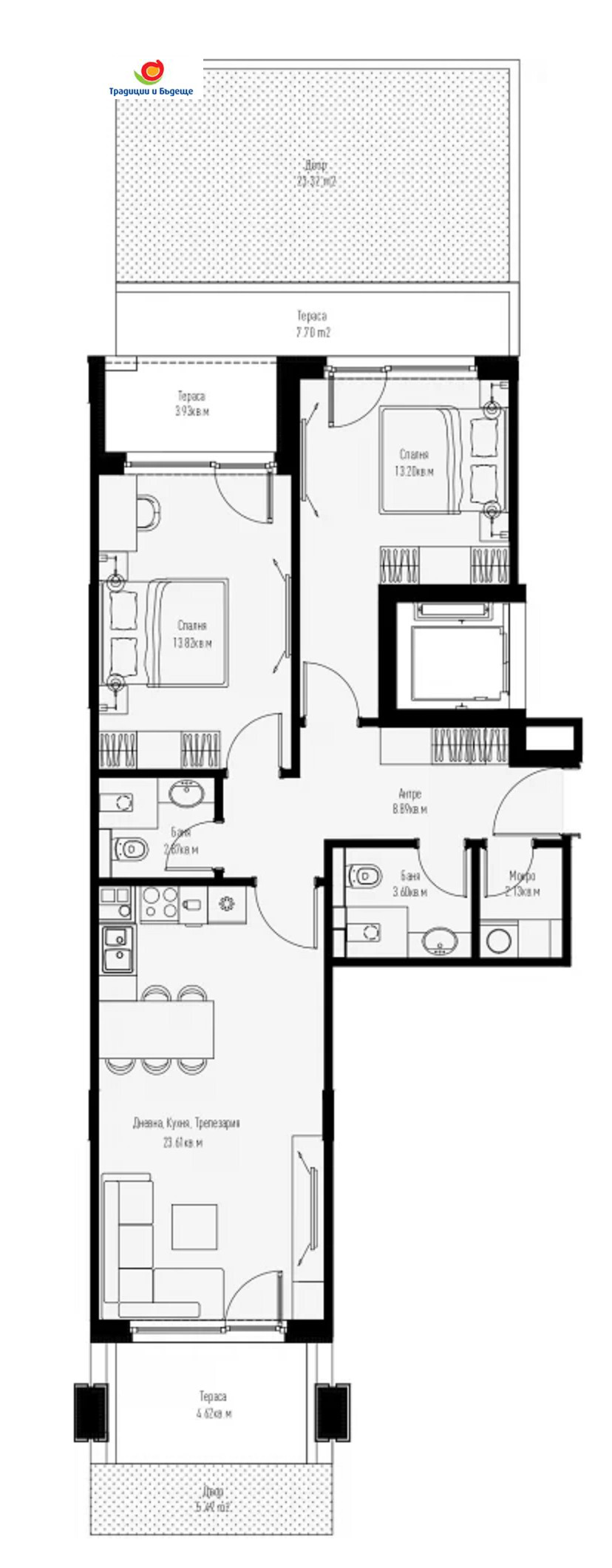 Продава 3-СТАЕН, гр. София, Манастирски ливади, снимка 2 - Апартаменти - 48791359
