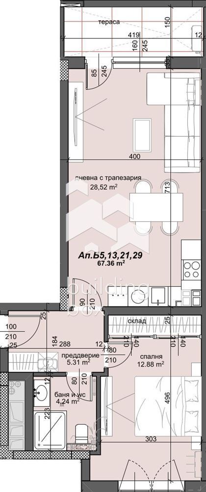 Продава 2-СТАЕН, гр. Пловдив, Тракия, снимка 3 - Апартаменти - 53441095