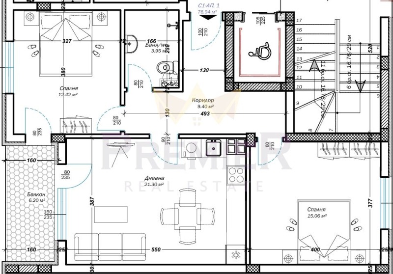 Продается  2 спальни Варна , Възраждане 3 , 92 кв.м | 60951590 - изображение [4]