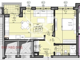Продава 2-стаен град Пловдив Кършияка - [1] 