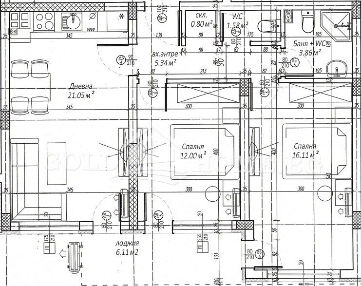 Продава  3-стаен град Пловдив , Беломорски , 90 кв.м | 36299565 - изображение [2]