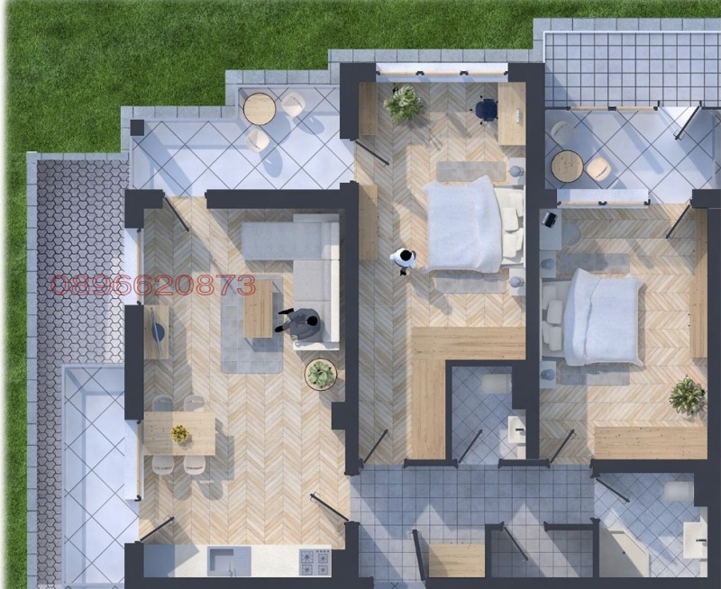 Zu verkaufen  2 Schlafzimmer Sofia , Druschba 2 , 121 qm | 41378860 - Bild [16]