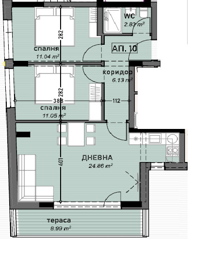 Продава 3-СТАЕН, гр. Стара Загора, Била, снимка 1 - Aпартаменти - 47436715