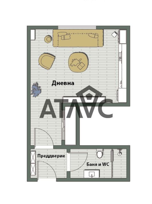 Продава 1-СТАЕН, гр. Пловдив, Беломорски