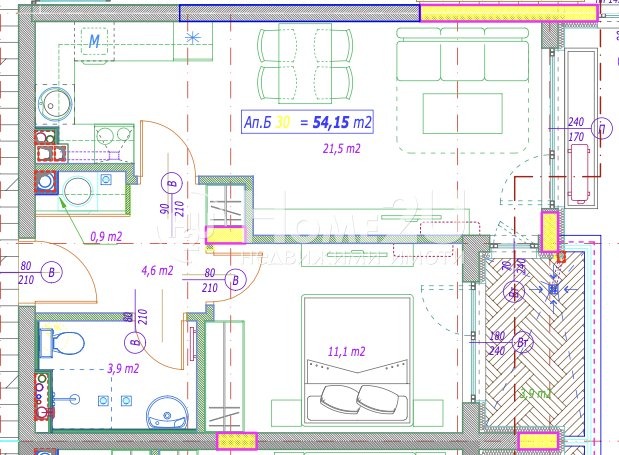 Продава 2-СТАЕН, гр. София, Малинова долина, снимка 9 - Апартаменти - 54507985