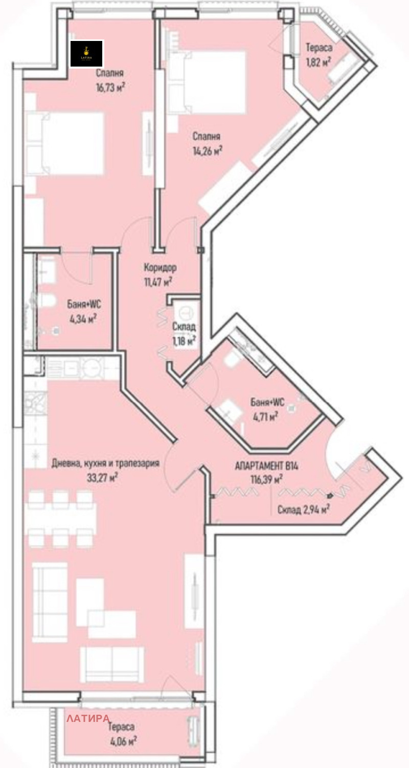 À venda  2 quartos Sofia , Mladost 4 , 149 m² | 36303173