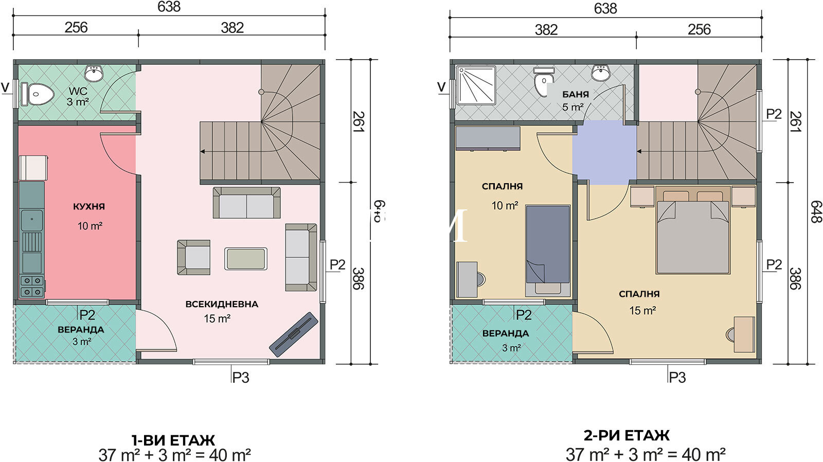 Продава КЪЩА, гр. Шумен, Център, снимка 2 - Къщи - 51299731