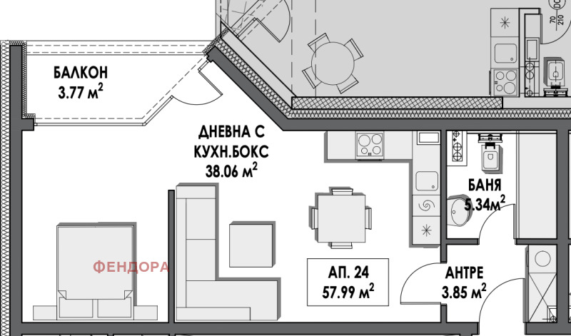 Продава 1-СТАЕНград София, Студентски град