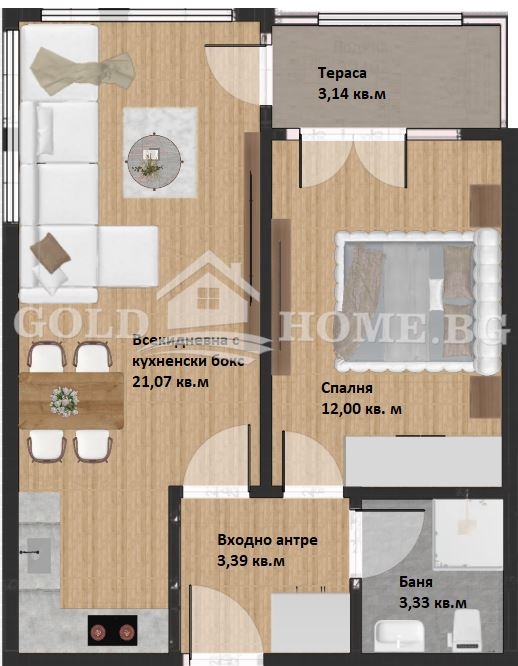 À vendre  1 chambre Plovdiv , Hristo Smirnenski , 64 m² | 79971861 - image [2]