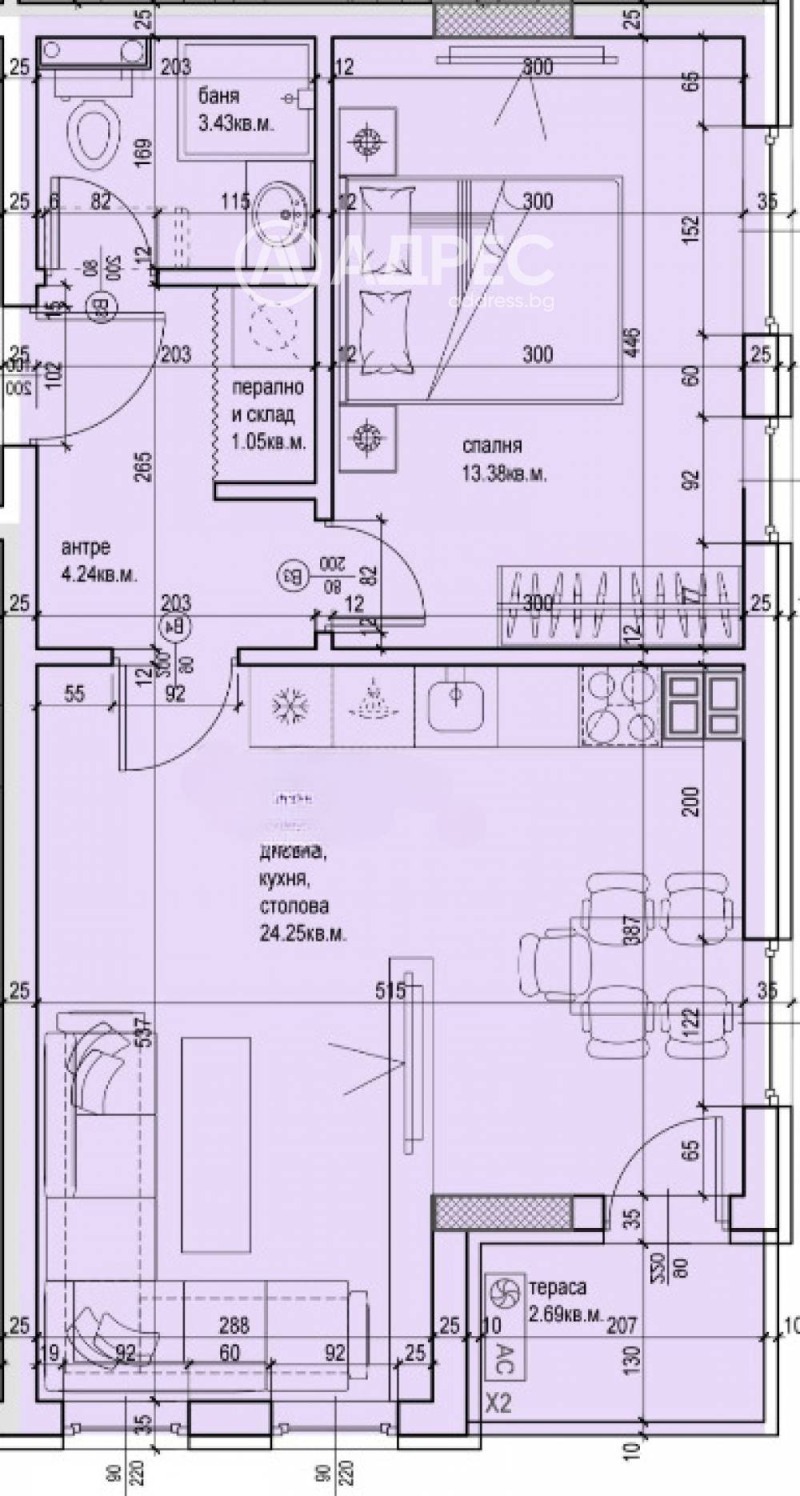 À venda  1 quarto Plovdiv , Kamenica 2 , 72 m² | 64383361 - imagem [2]