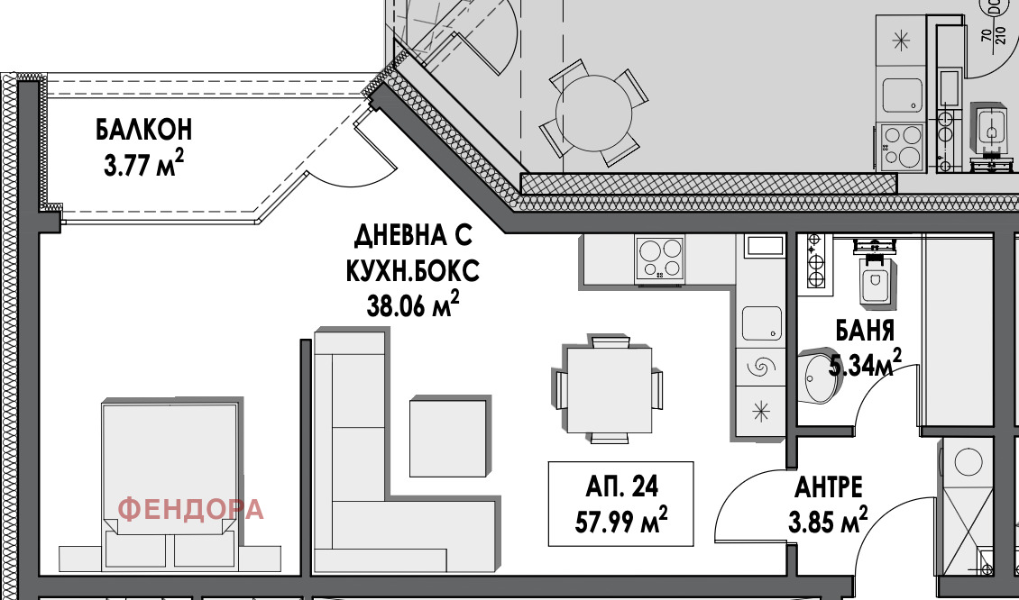 Продава 1-СТАЕН, гр. София, Студентски град