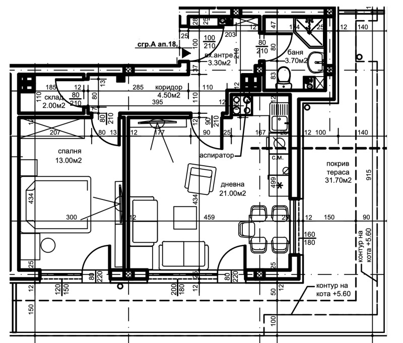 Продава  2-стаен град Пловдив , Беломорски , 101 кв.м | 32350769 - изображение [2]