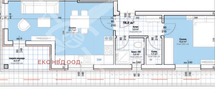 In vendita  1 camera da letto regione Plovdiv , Asenovgrad , 68 mq | 63701669