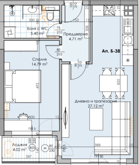 1 dormitorio Karshiyaka, Plovdiv 1